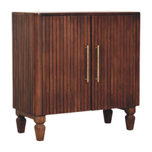 Load image into Gallery viewer, Round Accent Cabinet With Single Door (738388) - Brown
