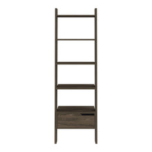 Load image into Gallery viewer, Five Tier Ladder Bookcase With A Drawer - Brown
