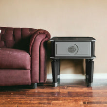 Load image into Gallery viewer, Manufactured Wood Square End Table - Charcoal And Light Gray
