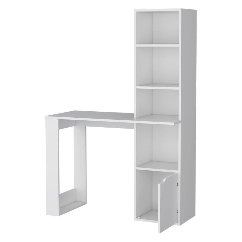 H-Shape Computer Desk - White