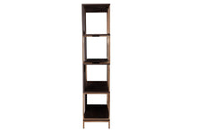 Load image into Gallery viewer, Geometric Four Tier Etagere Bookcase - Brown
