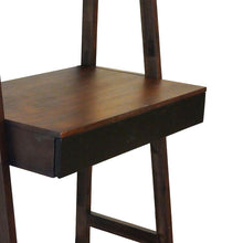 Load image into Gallery viewer, Ladder Desk, Ladder Style Display Shelf - Natural Wood / Brown
