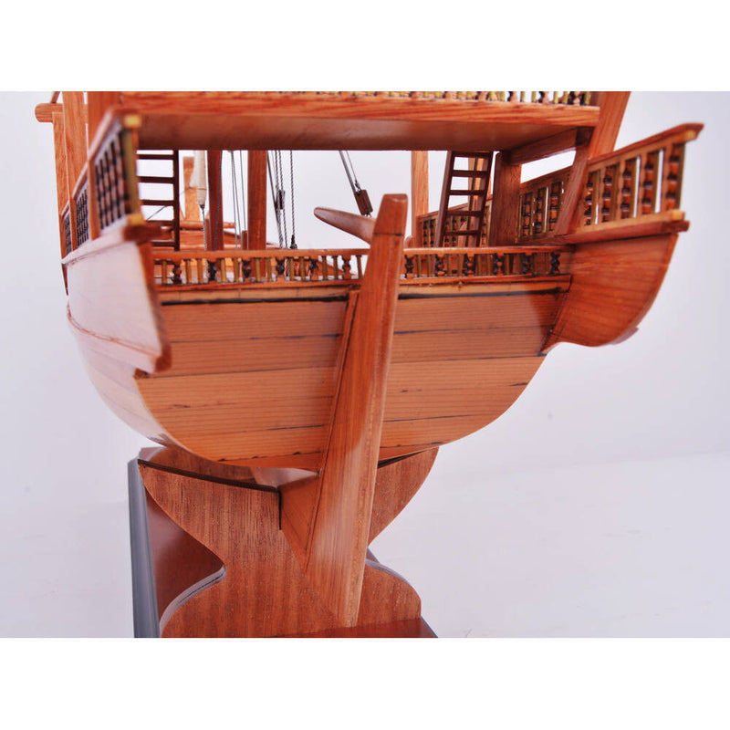 Hand Painted Model Boat (624236) - Light Brown