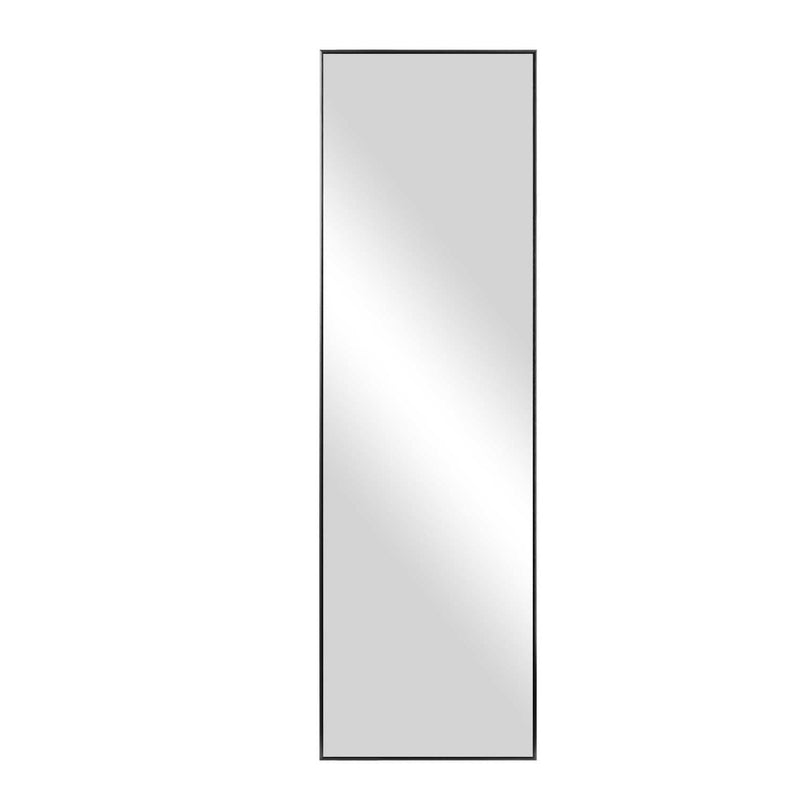 71" Metal Leaning Framed Full Length Mirror - Black