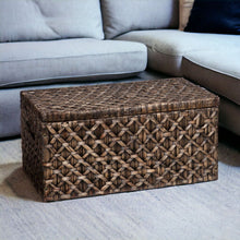 Load image into Gallery viewer, 38" Manufactured Wood And Metal Rectangular Coffee Table - Brown
