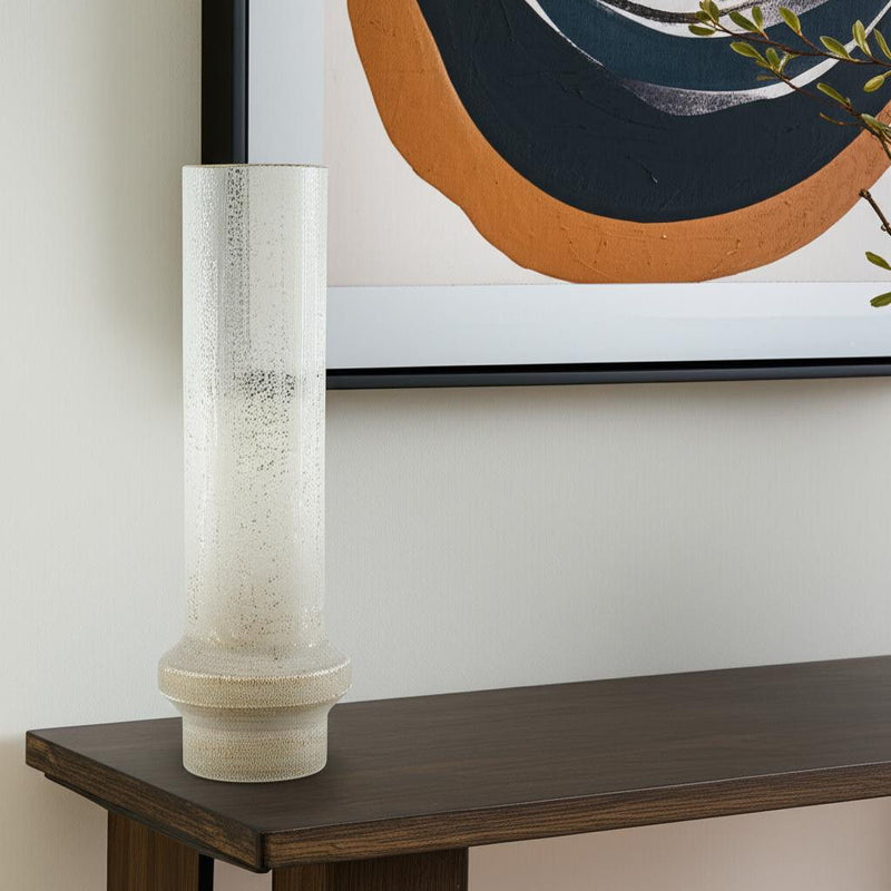 Cylinder Table Vase (608328) - Off White / Off White