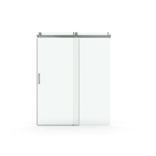 Load image into Gallery viewer, Frameless Soft-Closing Shower Door, 1/4" (6 Mm) Tempered Glass Single Sliding With Explosion Proof Coating
