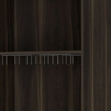 Load image into Gallery viewer, Corner Bar Cabinet With Multiple Shelves - Dark Brown
