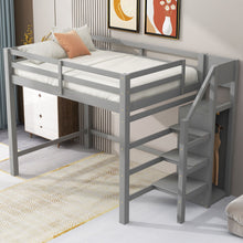 Load image into Gallery viewer, Loft Bed With Built In Storage Wardrobe And Staircase
