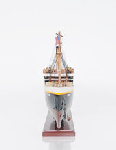 Load image into Gallery viewer, Hand Painted 1912 RMS Titanic Lights Model Boat - Black / White
