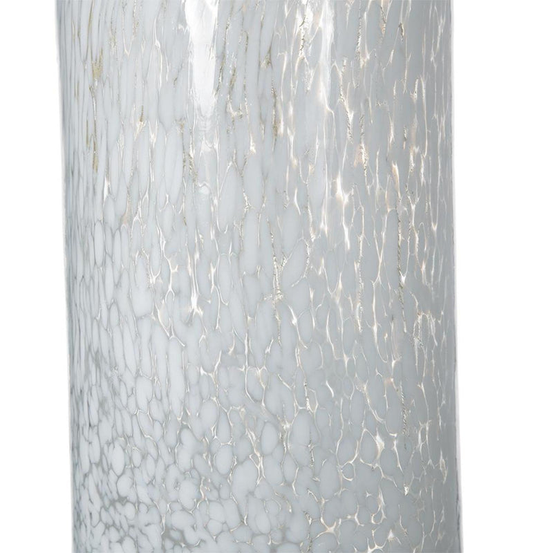 Swirl Art Cylinder Table Vase - Opal
