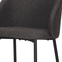 Load image into Gallery viewer, Fabric Wood Dining Side Chair - Gray / Black
