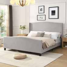 Load image into Gallery viewer, Platform Bed Frame With Tall Headboard And High Footboard
