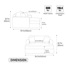 Load image into Gallery viewer, Wide Extra Large Sofa Bed
