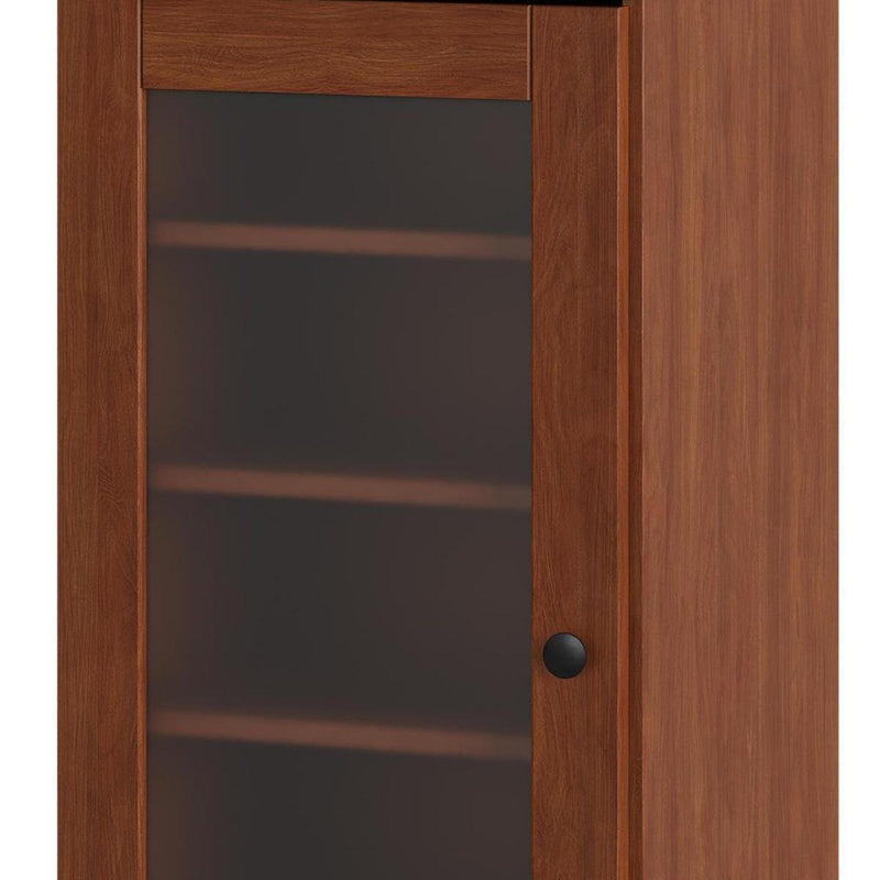 Ten Pair Solid Woodshoe Storage Cabinet (752260) - Coffee