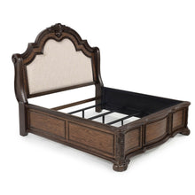 Load image into Gallery viewer, Traditional Style Upholstered Headboard Panel Bed

