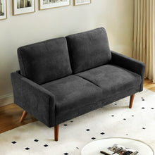 Load image into Gallery viewer, Loveseat Sofa, European Style With Sleek Design, Modern &amp; Vintage Flair, Upholstered 2 Seater Couch
