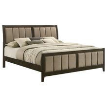 Load image into Gallery viewer, Clement - Upholstered Eastern King Bed - Dark Brown

