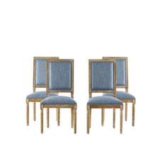 Load image into Gallery viewer, French Country Style Dining Chair With Upholstered Seating And Fluted Legs
