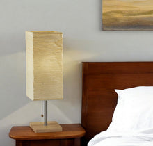 Load image into Gallery viewer, Wildside Paper Shade With Natural Wood Table Lamp - Natural
