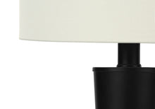 Load image into Gallery viewer, Metal Candlestick USB Table Lamps With Ivory Drum Shade (Set of 2) - Black
