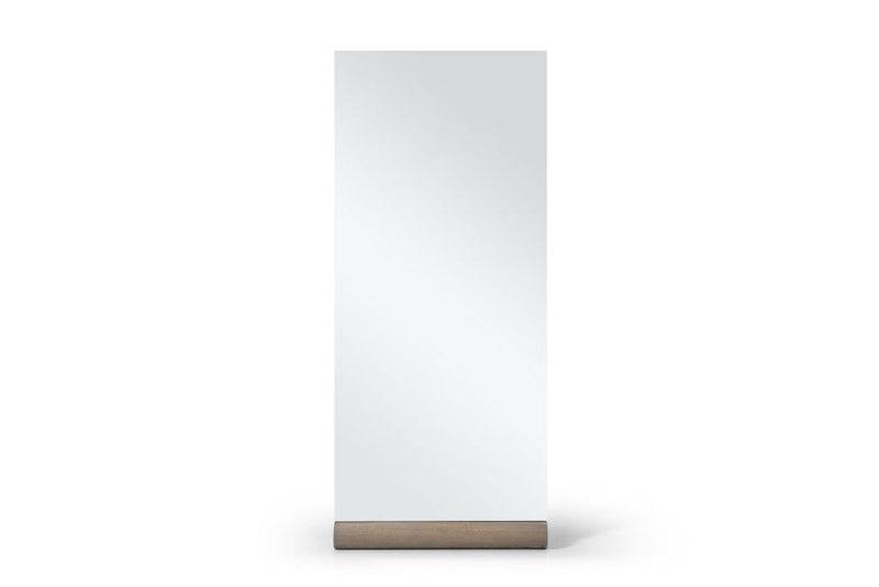 Leaning Frameless Accent Mirror Accent - Brown