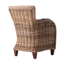 Load image into Gallery viewer, Wide Edge Wicker Chairs With Seat Cushion (Set of 2) - Natural
