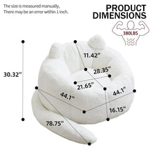 Load image into Gallery viewer, Cat Shaped Bean Bag Sofa With Long Tail
