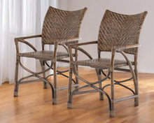 Load image into Gallery viewer, Open Back Dining Arm Chairs (Set of 2) - Brown
