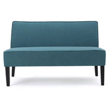 Load image into Gallery viewer, Contemporary Loveseat With Upholstered Fabric And Birch Wood Legs
