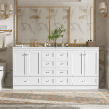 Load image into Gallery viewer, Shaker Free Standing Bathroom Vanity Cabinet &amp; Sink, Soft Close Drawers, Soft Close Doors
