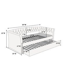 Load image into Gallery viewer, Daybed With Trundle Button Tufted Slat Included - Charcoal
