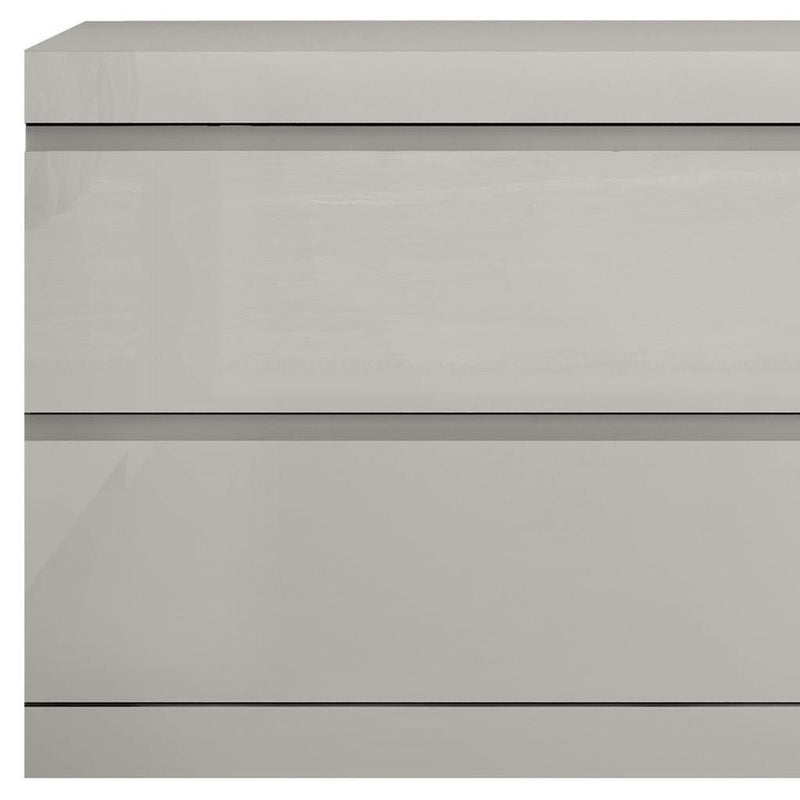 Two Drawer Nightstand - Light Gray