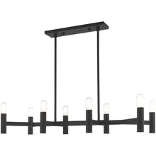 Load image into Gallery viewer, 18" Eight Light Dimmable Chandelier With Shades - Black
