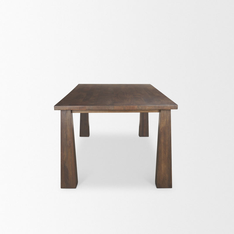 Solid Wood Dining Table (727872) - Brown