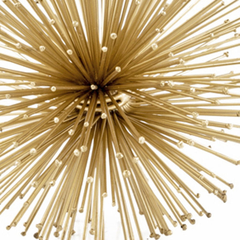 Urchin Decorative Orb Tabletop Sculpture - Gold