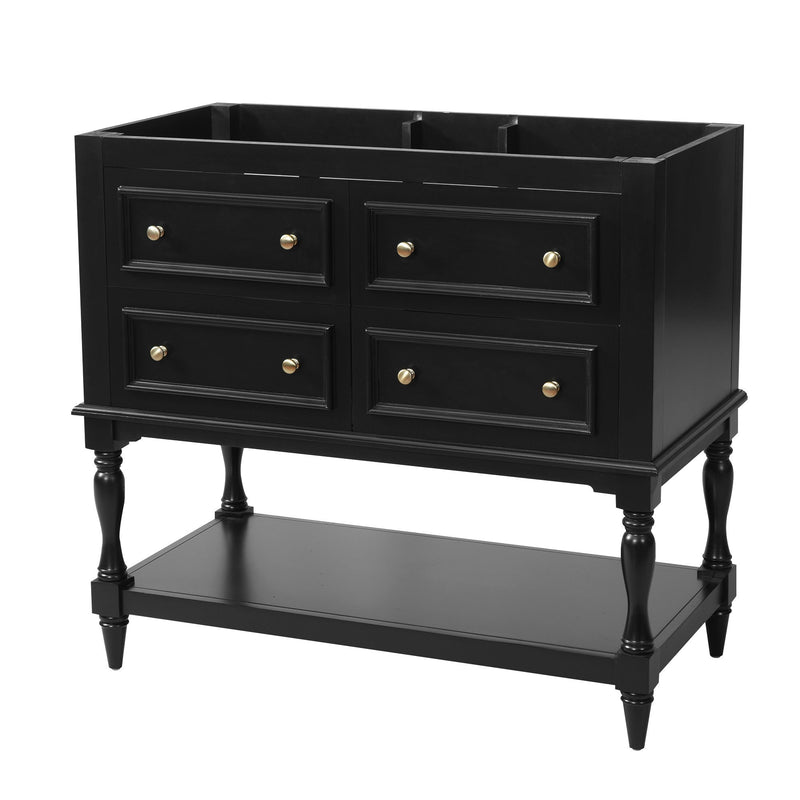 Modern Bathroom Vanity Cabinet With 4 Drawers