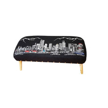 Load image into Gallery viewer, Wool Ottoman - Brown / Gray
