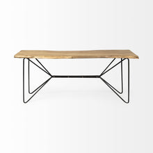 Load image into Gallery viewer, Solid Wood Abstract Console Table - Brown And Black
