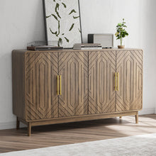 Load image into Gallery viewer, Sideboard Buffet Cabinet With Carved Doors And Adjustable Layer Board
