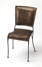 Load image into Gallery viewer, 33" Faux Leather Side Chair - Brown
