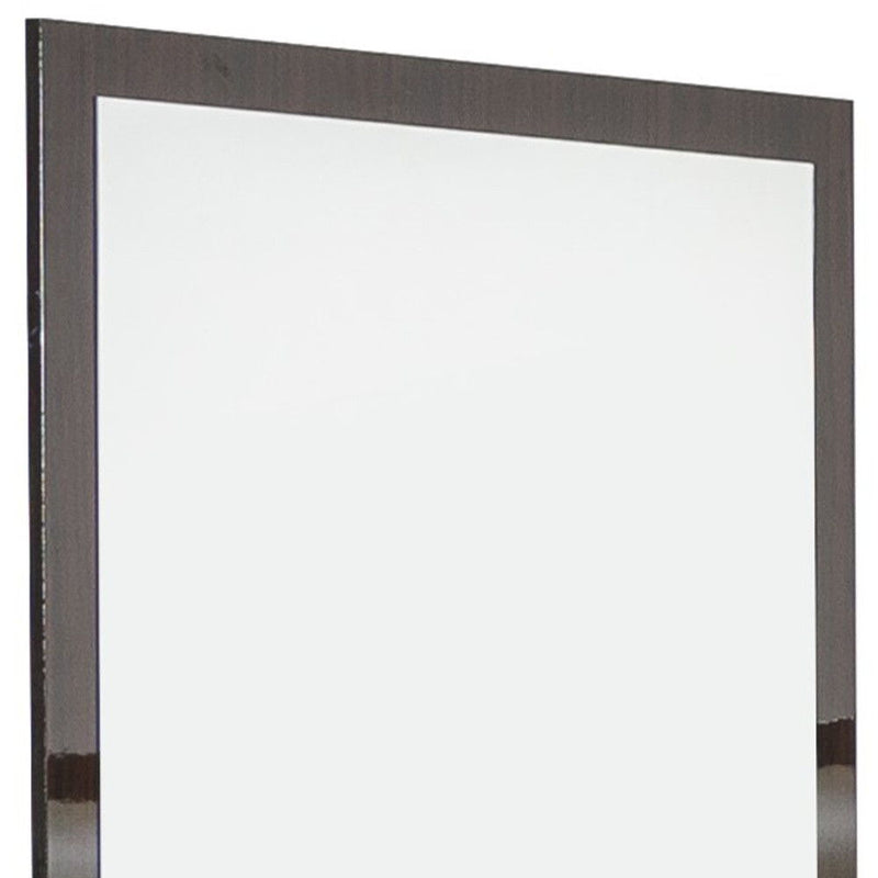 41" Framed Mounted Dresser Mirror - Ebony