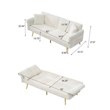 Load image into Gallery viewer, Luxury Foldable Double Sofa Bed With Folding Armrests
