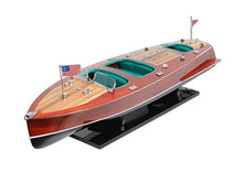 Load image into Gallery viewer, c1928 Chris Craft Triple Cockpit Large Painted Model - Brown
