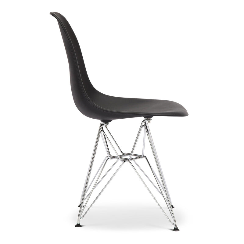 Steel Dining Side Chair - Black