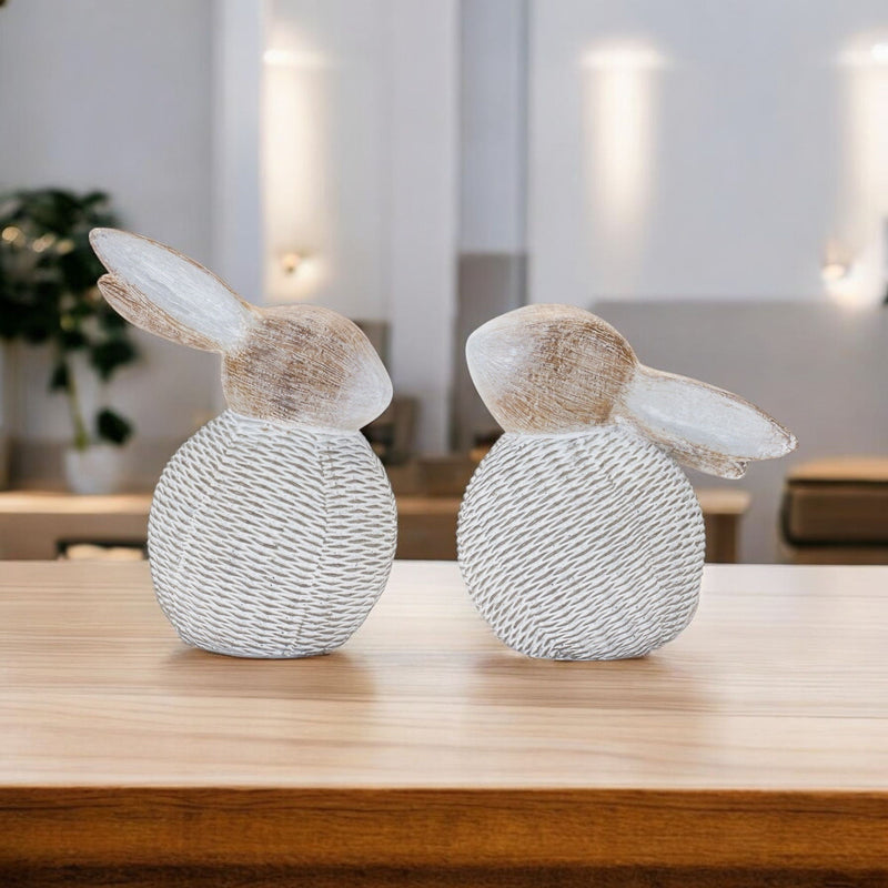 Figurine Tabletop Sculpture (Set of 2) (592957) - White