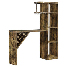 Load image into Gallery viewer, Kady - 5 Shelf Home Bar Table With Wine &amp; Stemware Storage - Brown
