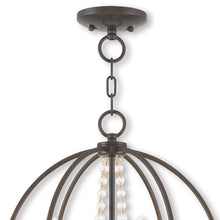 Load image into Gallery viewer, 19'' Four Light Dimmable Chandelier With Shades - Bronze
