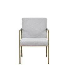 Load image into Gallery viewer, Upholstered Fabric Dining Arm Chair - Light Gray
