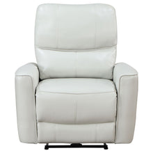 Load image into Gallery viewer, Dove Upholstered Power Recliner Chair With Smooth Power Recline And USB Charging - Gray
